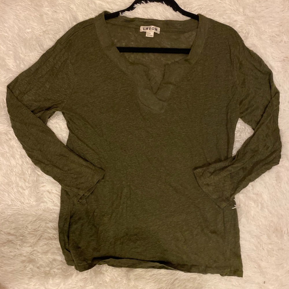 Large- army green shirt